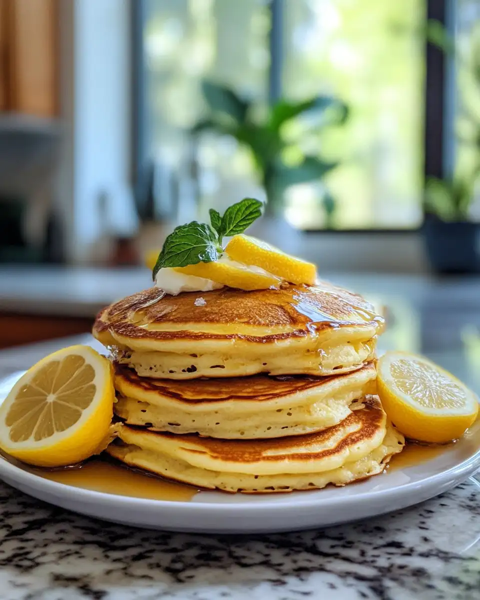 Final dish - Heavenly Bites of Sunshine with Fluffy Lemon Pancakes