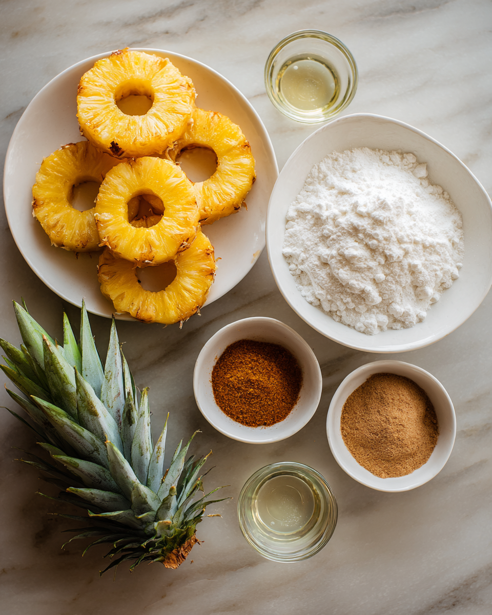 Ingredients for Sizzling Sweetness: Discover the Magic of Fried Pineapple Rings