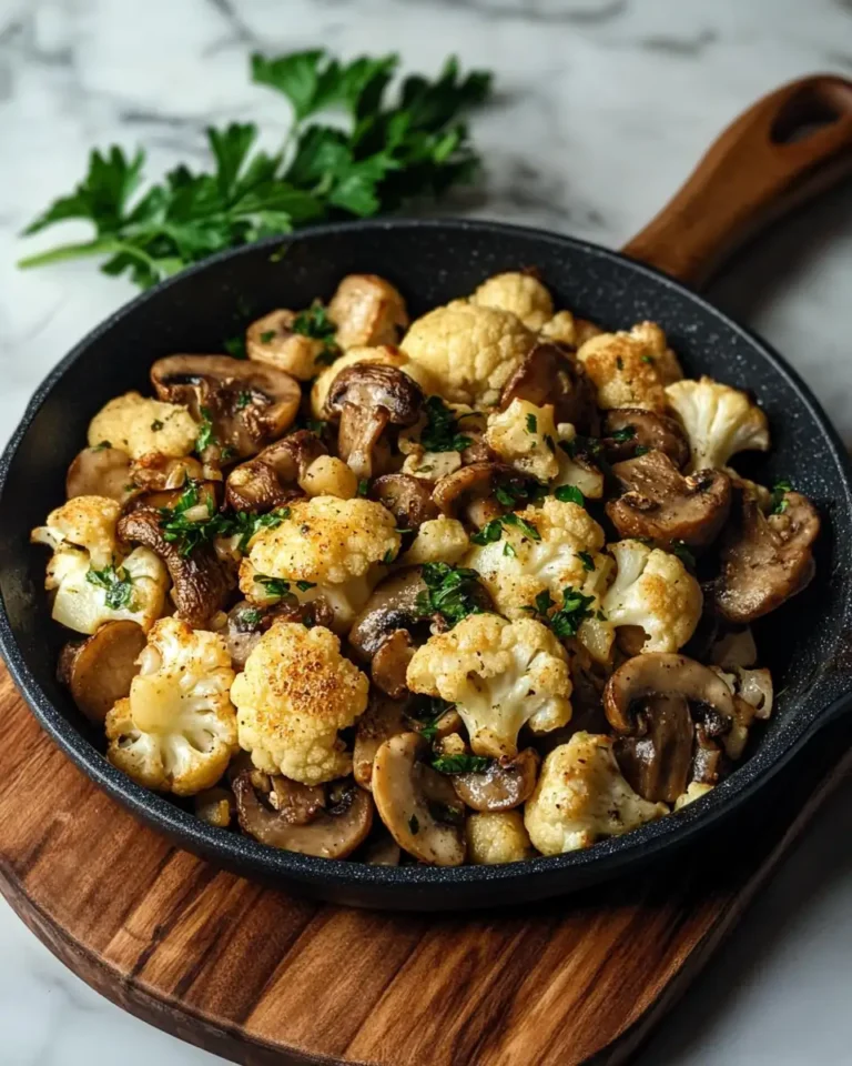 Sizzling Garlic Mushroom Cauliflower Skillet Sensation - Featured Image