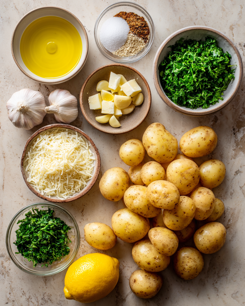 Ingredients for Irresistible Garlic Sauce Baby Potatoes: A Flavor Explosion in Every Bite