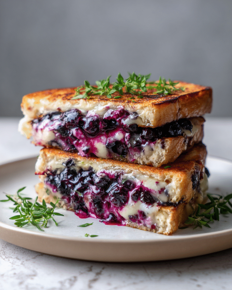 Elevate Your Taste Buds with a Gourmet Blueberry Grilled Cheese Delight - Featured Image