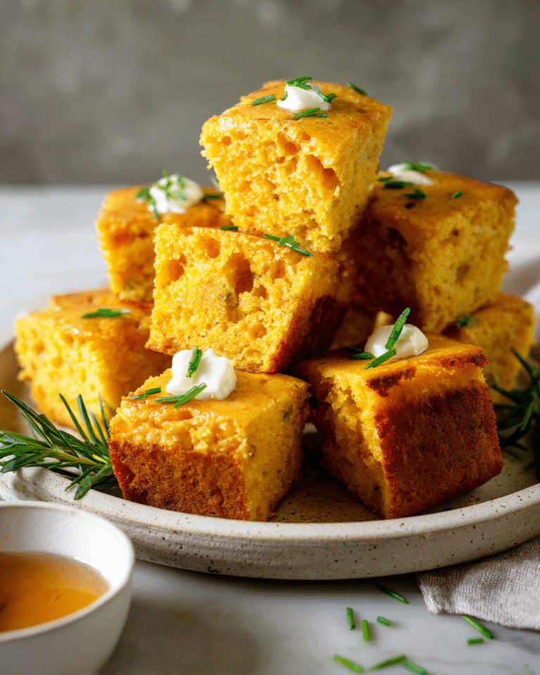 Golden Bites of Bliss Honey Butter Sweet Potato Cornbread - Featured Image