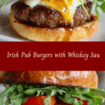 Savor the Ultimate Irish Pub Burgers with a Rich Whiskey Sauce Twist