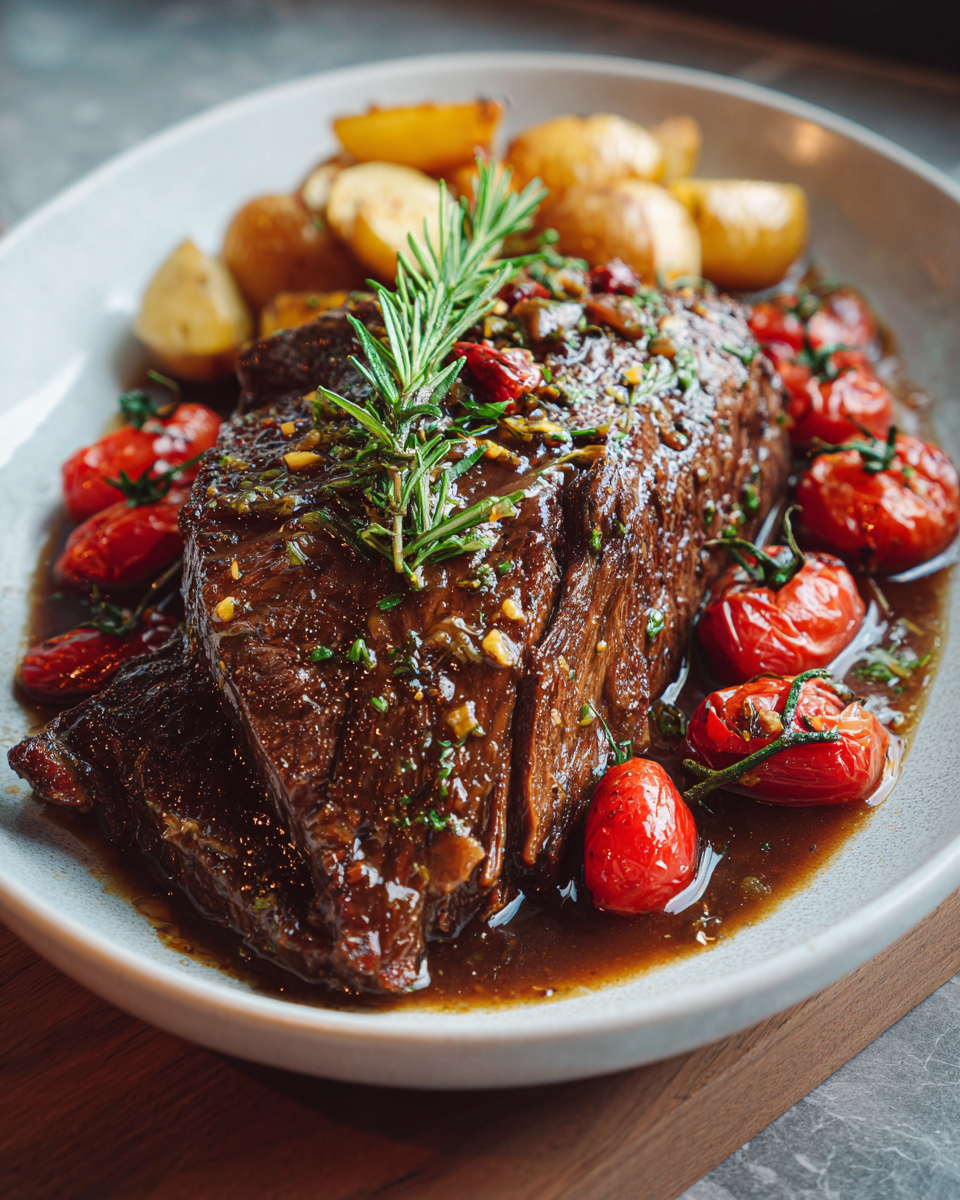 Final dish - Savor the Flavors of Italy with a Classic Italian Pot Roast