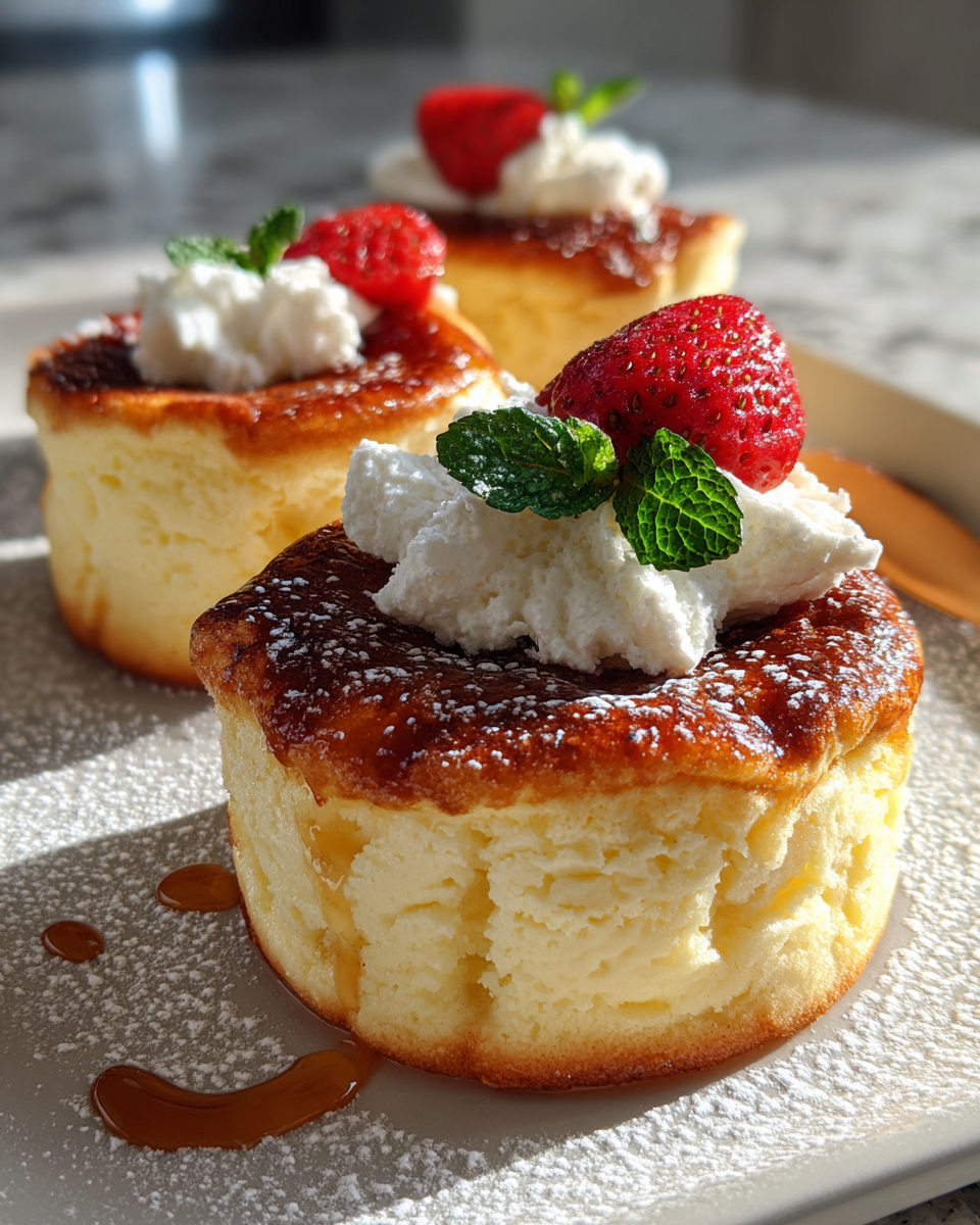 Final dish - Fluffy Dreams: Japanese Cotton Cheesecake Cupcakes That Melt in Your Mouth