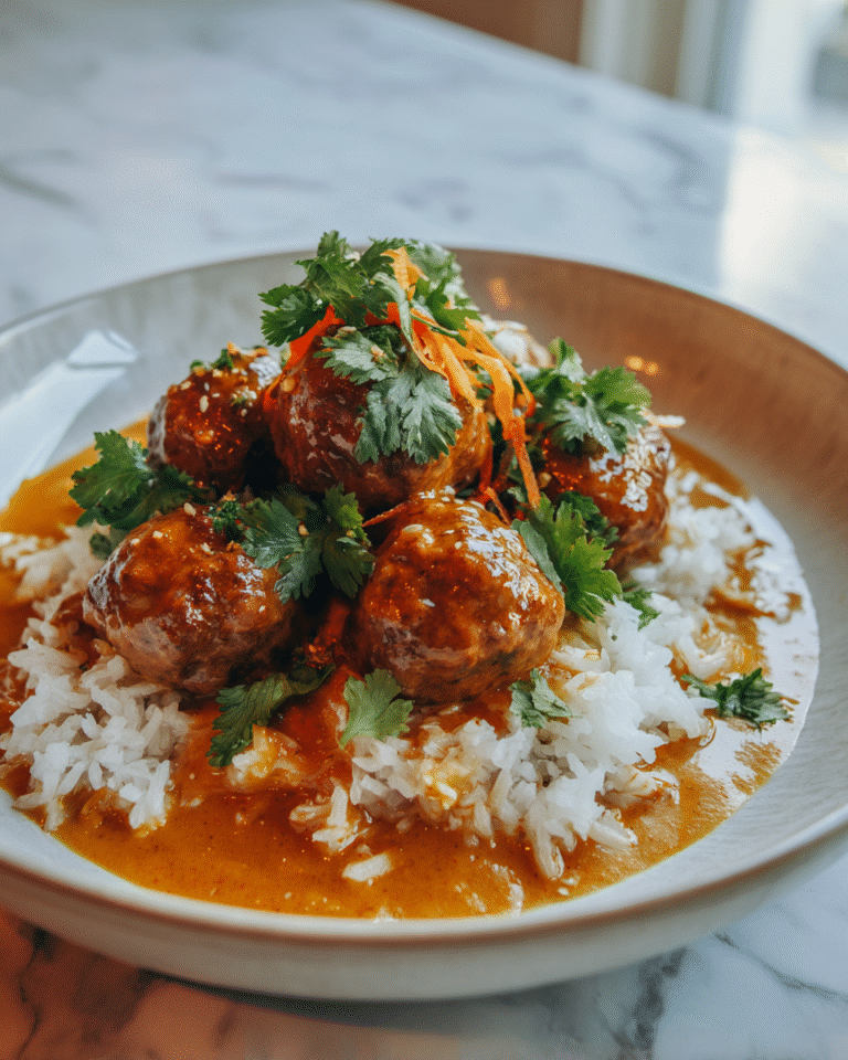 Spice Up Dinner with Jerk Meatballs in Coconut Curry Sauce - Featured Image