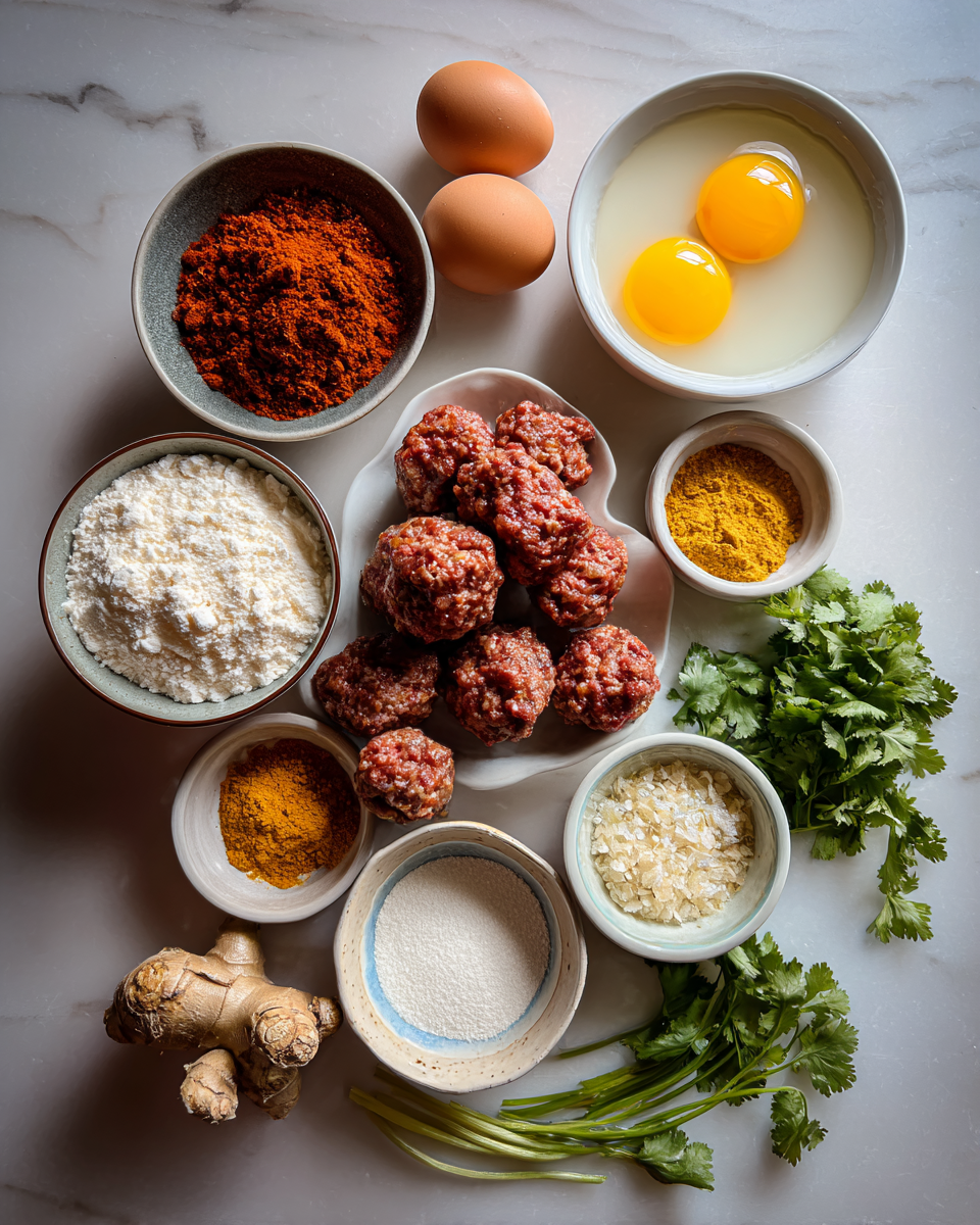 Ingredients for Spice Up Dinner with Jerk Meatballs in Coconut Curry Sauce