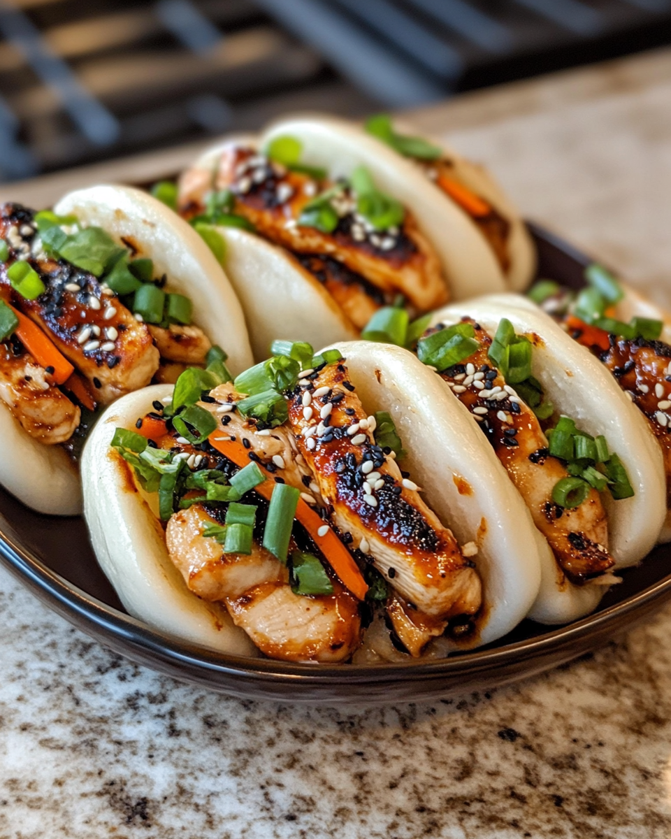Final dish - Savor the Flavors: Korean Chicken Bao Buns Delight