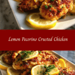 Zesty Lemon Pecorino Crusted Chicken: A Flavorful Twist on Dinner