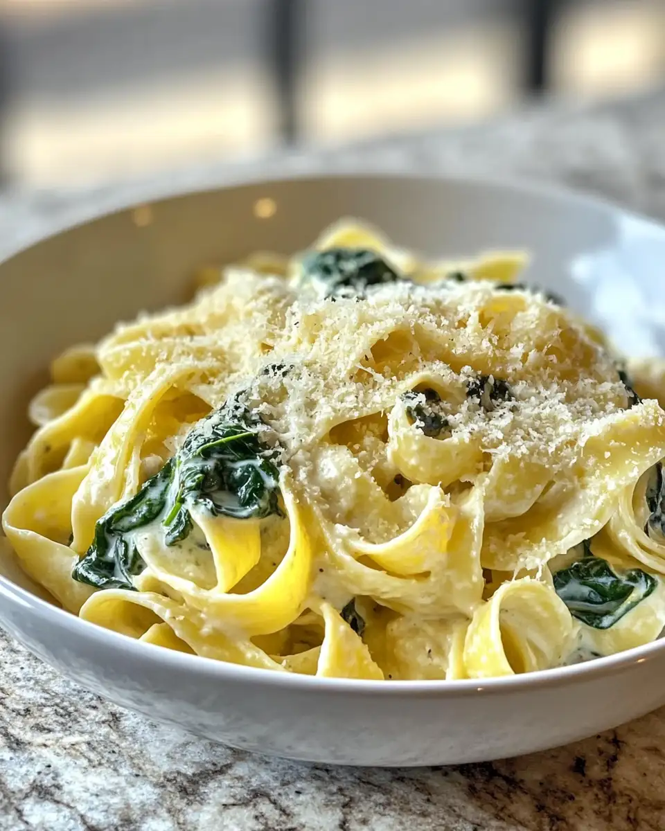 Final dish - Zesty Lemon Ricotta Pasta with Spinach Delight