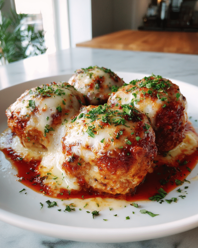 Melty Mozzarella Magic: The Ultimate Stuffed Meatball Experience - Featured Image