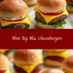 Tiny Taste Explosion: Mini Big Mac Cheeseburgers
