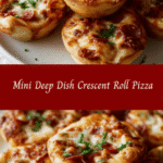 Bite-Sized Bliss: Mini Deep Dish Crescent Roll Pizzas to Satisfy Your Cravings