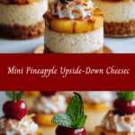 Bite-Sized Bliss: Mini Pineapple Upside-Down Cheesecakes Delight