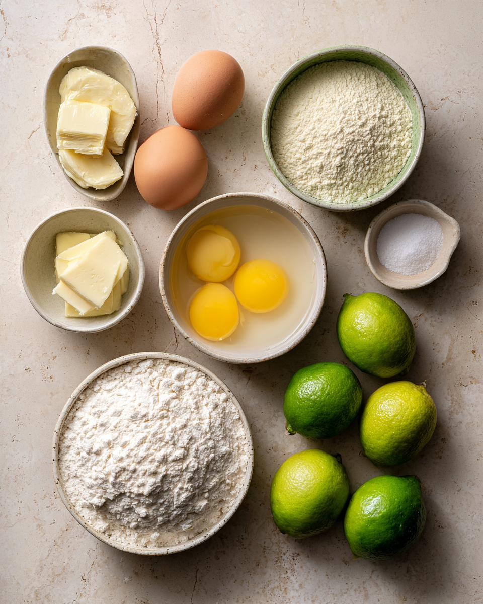Ingredients for Zesty Perfection: Discover the Secret to Moist & Tangy Key Lime Pound Cake