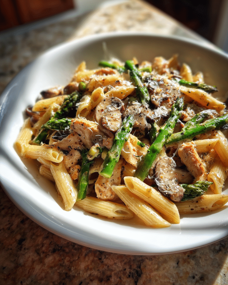 Savor the Flavor: Mushroom Asparagus Chicken Penne Perfection - Featured Image