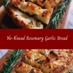 Effortless Artisan Delight: No-Knead Rosemary Garlic Bread