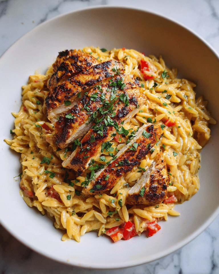 Spice Up Dinner with One Pot Cajun Chicken Alfredo Orzo - Featured Image
