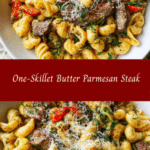 Savor the Simplicity: One-Skillet Butter Parmesan Steak Pasta Extravaganza
