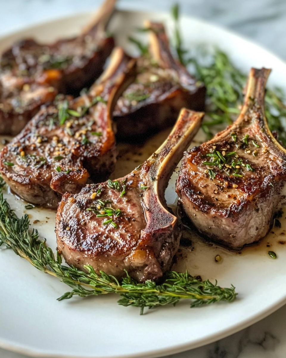 Final dish - Mouthwatering Magic: Perfectly Oven Baked Lamb Chops