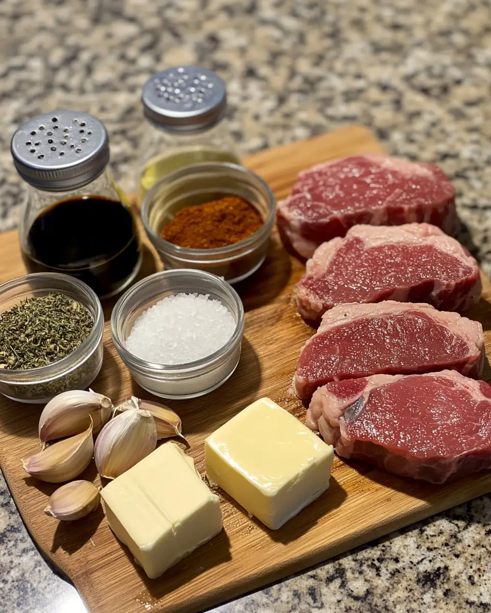 Ingredients for Perfectly Pan Seared Pork Chops for a Sizzling Supper