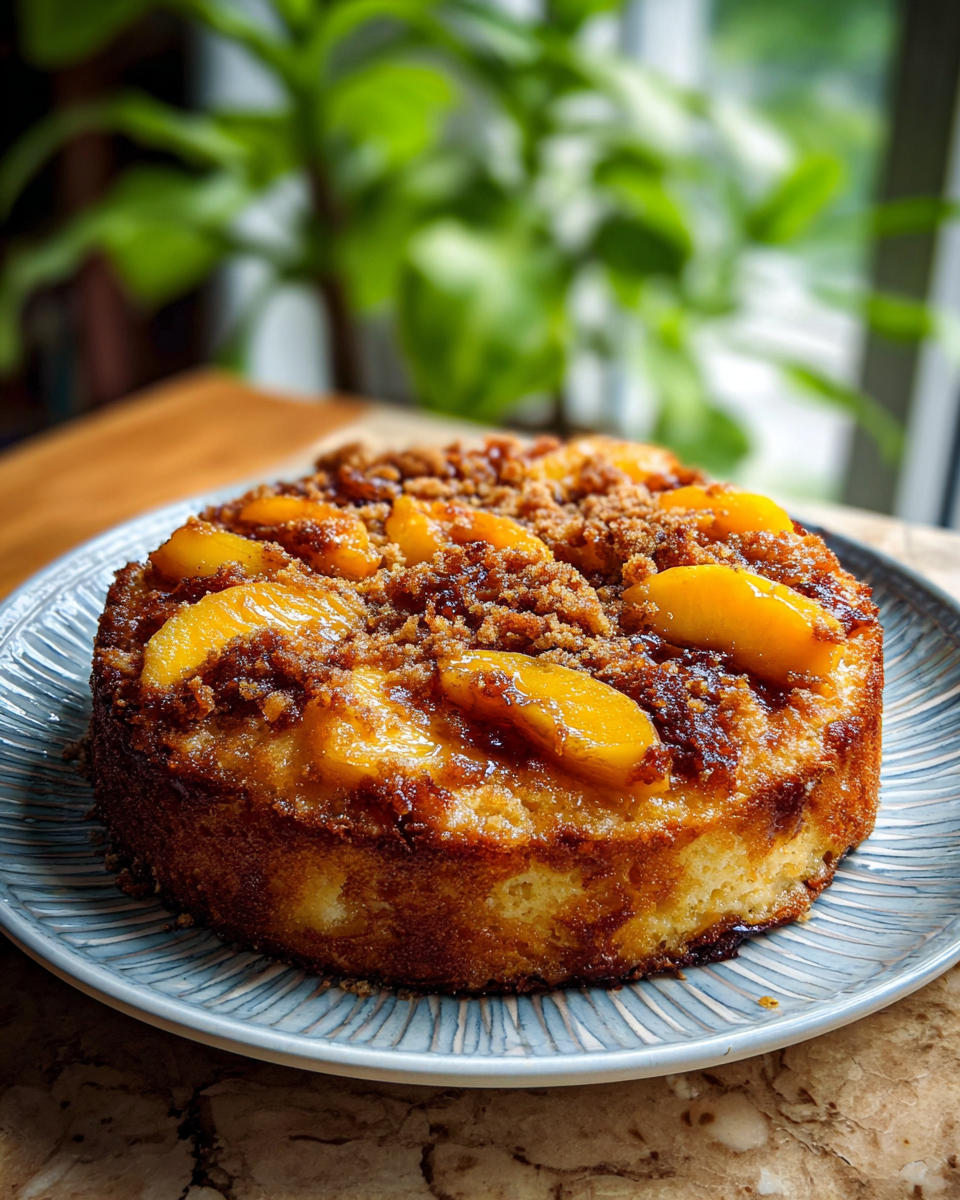 Final dish - Peach Cobbler Pound Cake: A Sweet Southern Twist
