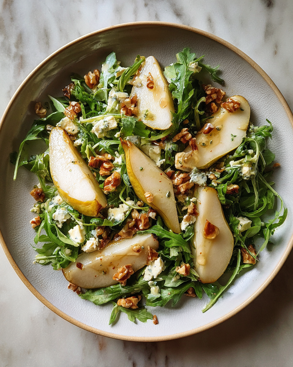 Final dish - Pear and Arugula Salad: A Refreshing Twist on a Classic Combo