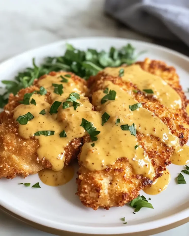 Crispy Pretzel Chicken Meets Creamy Mustard-Cheddar Bliss - Featured Image