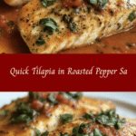 Quick Tilapia in Roasted Pepper Sauce 🍽️🌶️