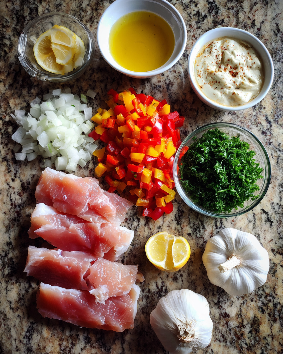 Ingredients for Savor the Flavor: Red Snapper with Creamy Creole Sauce Delight