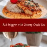 Savor the Flavor: Red Snapper with Creamy Creole Sauce Delight