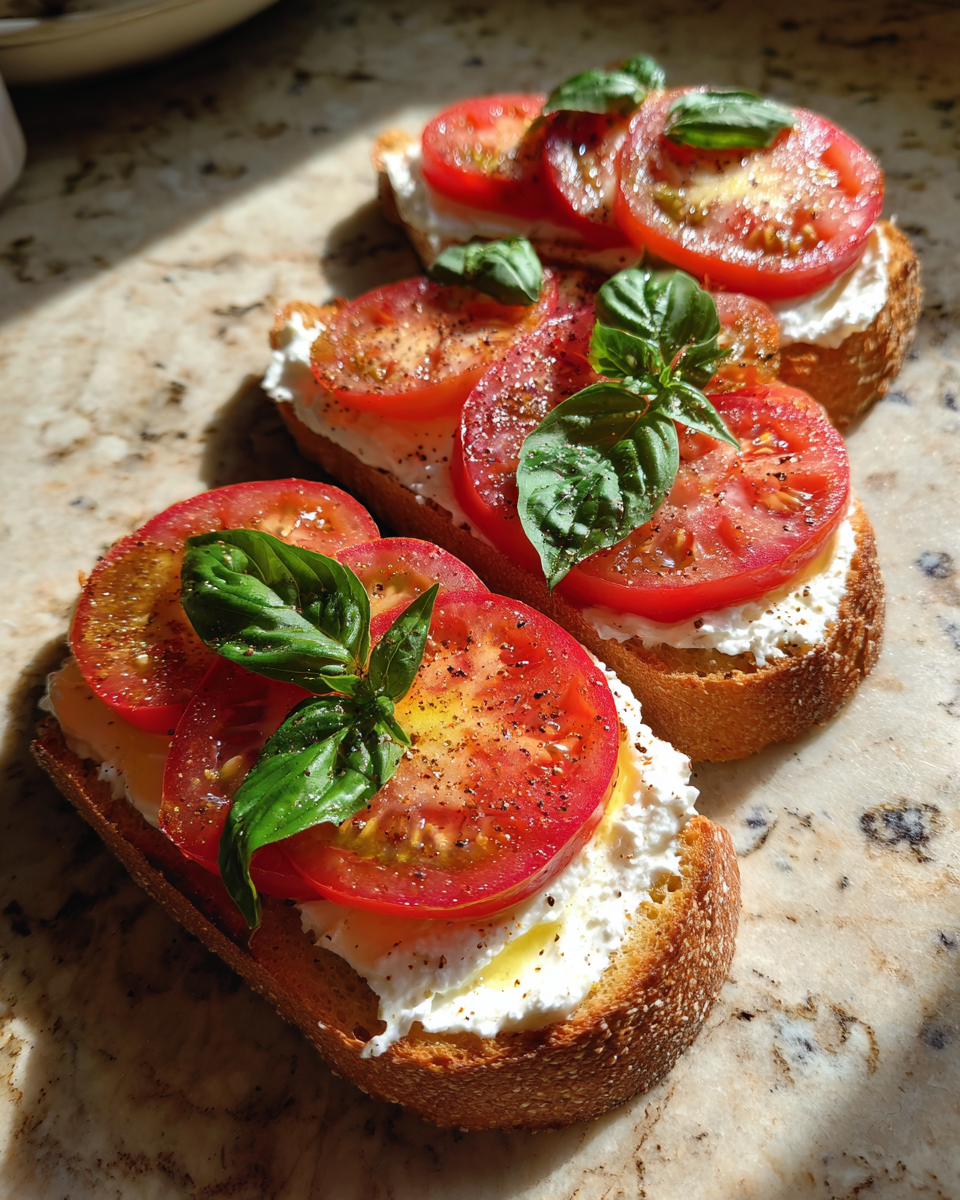 Ingredients for Savor the Flavor: Ricotta Tomato Sourdough Toast Delight