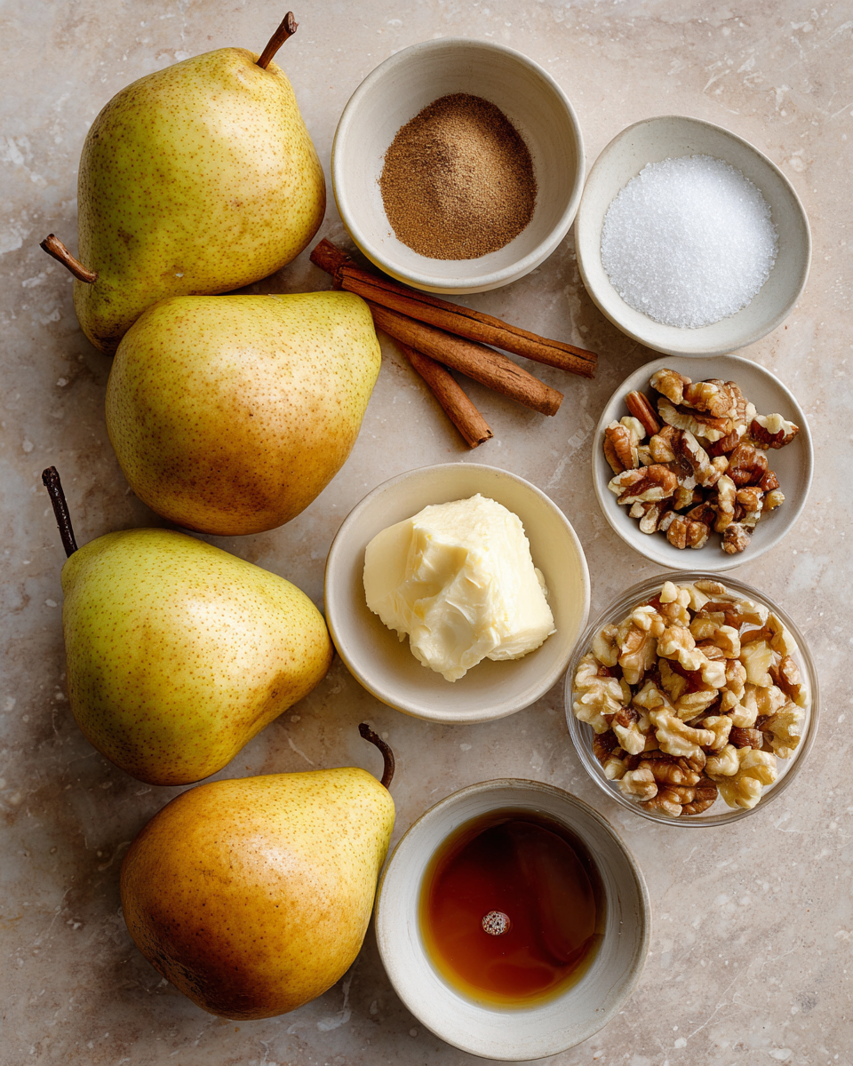 Ingredients for Heavenly Roasted Pears: Your New Favorite Fall Dessert