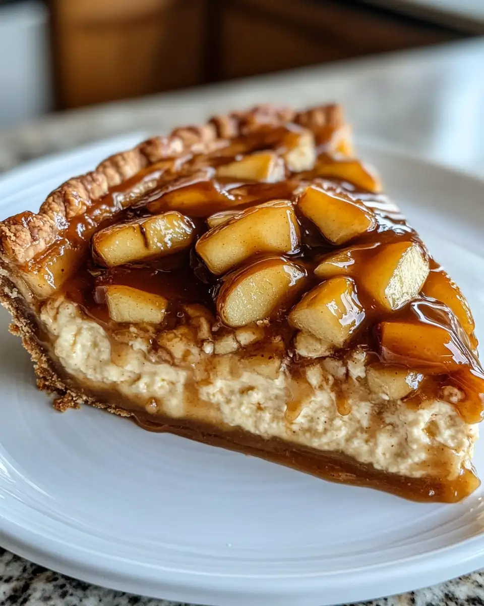 Decadent Delight: Salted Caramel Apple Pie Cheesecake Indulgence 6 Final dish - Decadent Delight: Salted Caramel Apple Pie Cheesecake Indulgence