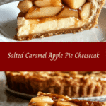 Salted Caramel Apple Pie Cheesecake 🍏🥧