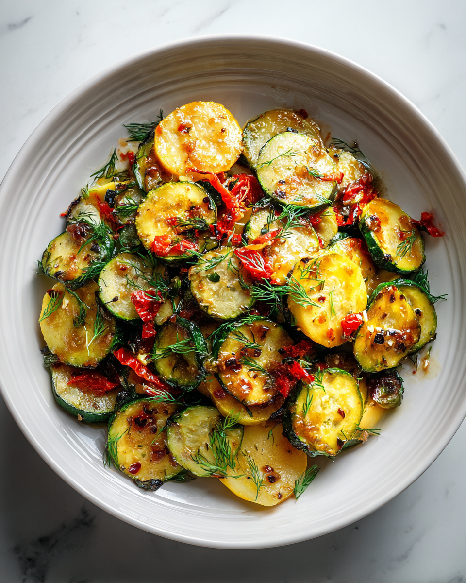 Final dish - Sizzle into Summer with Sauteed Zucchini and Summer Squash
