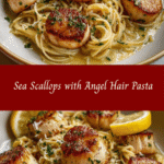 Indulge in Ocean Elegance: Sea Scallops with Angel Hair Pasta