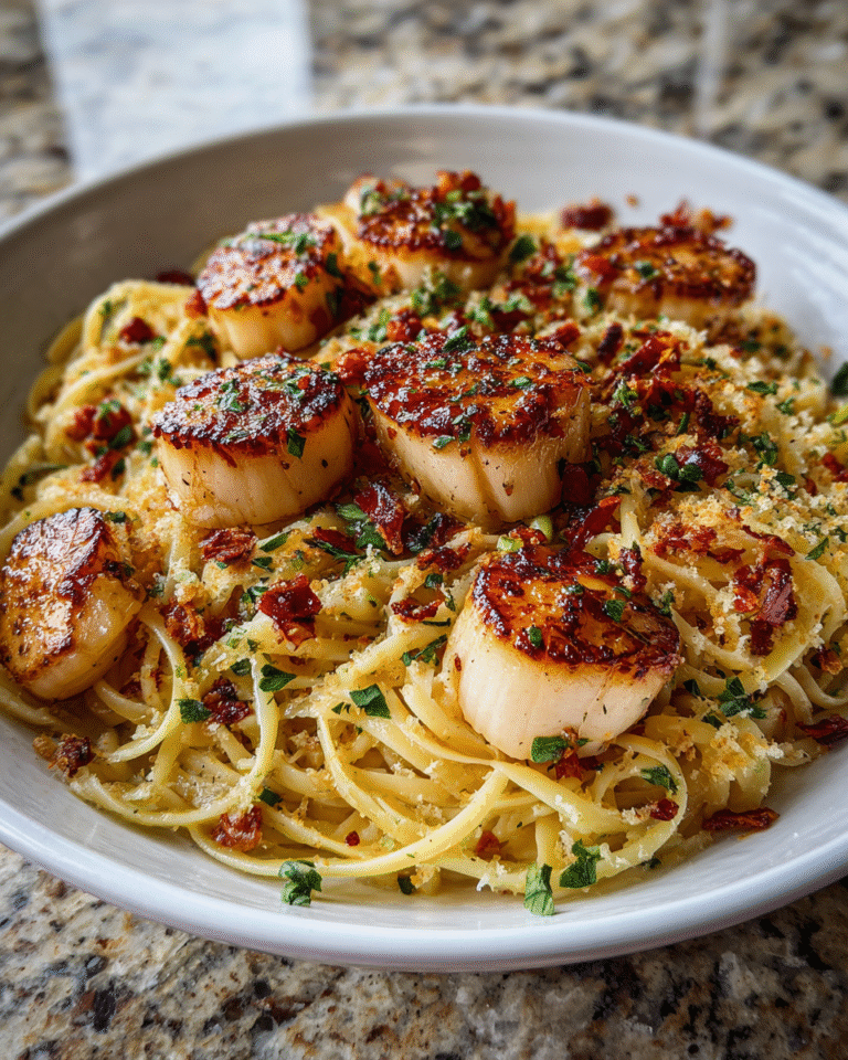 Savor the Sea: Irresistible Sea Scallops with Pasta Delight - Featured Image