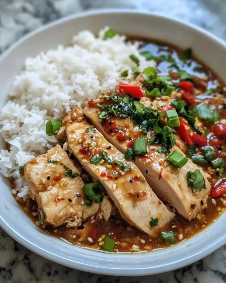 Savory Soy Chicken in Garlic Ginger Broth with Rice: A Flavorful Feast - Featured Image