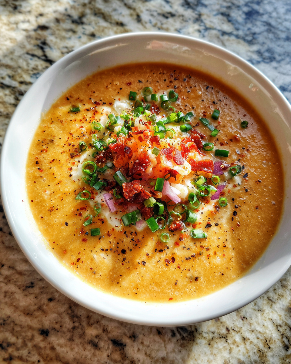 Final dish - Savor the Heat: Spicy Cajun Potato Soup That Warms the Soul