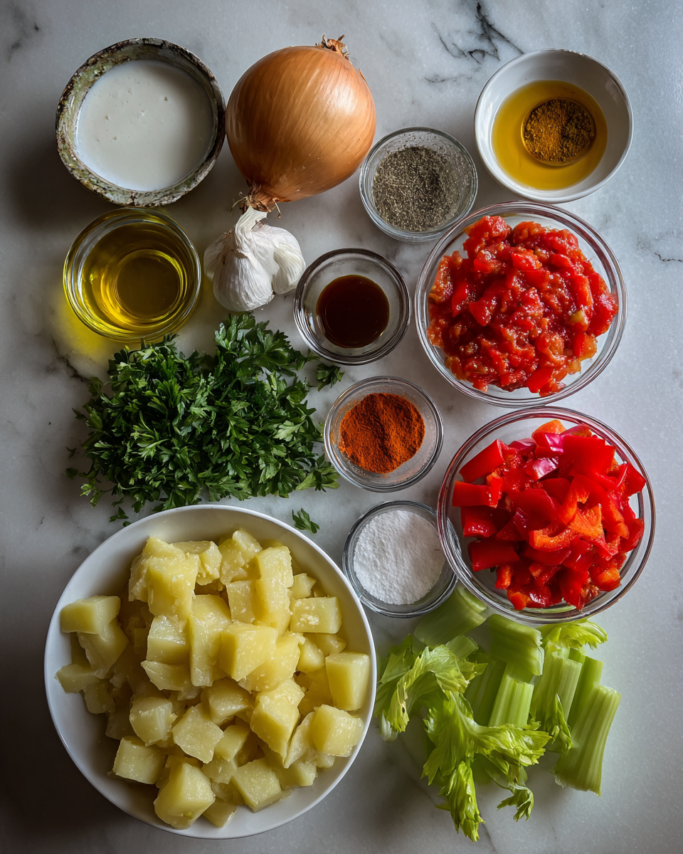 Ingredients for Savor the Heat: Spicy Cajun Potato Soup That Warms the Soul