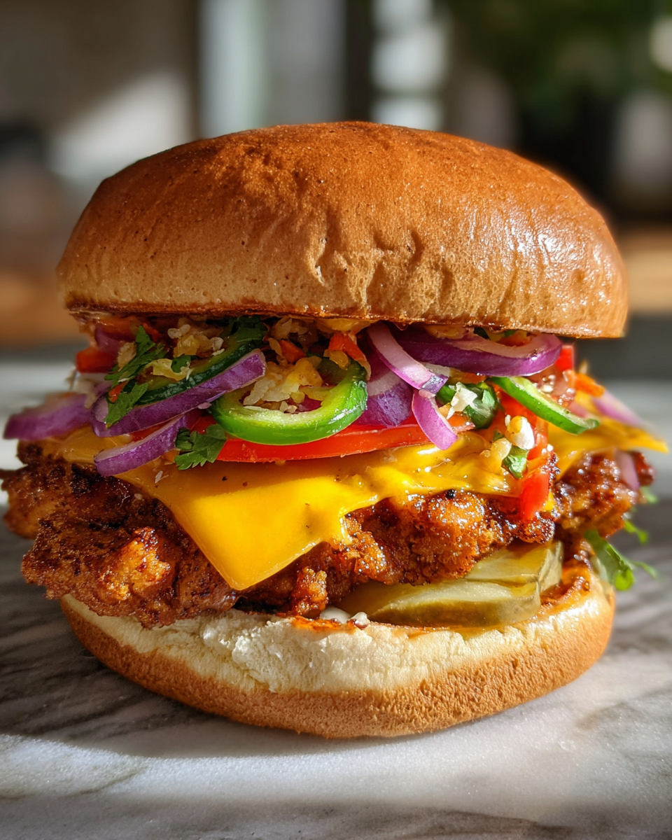 Final dish - Sizzle and Spice: Discover the Ultimate Spicy Chicken Sandwich
