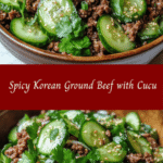 Spice Up Your Dinner with Korean Ground Beef and Refreshing Cucumber Salad