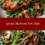 Savory Spinach Mushroom Pork Chops That Will Wow Your Taste Buds