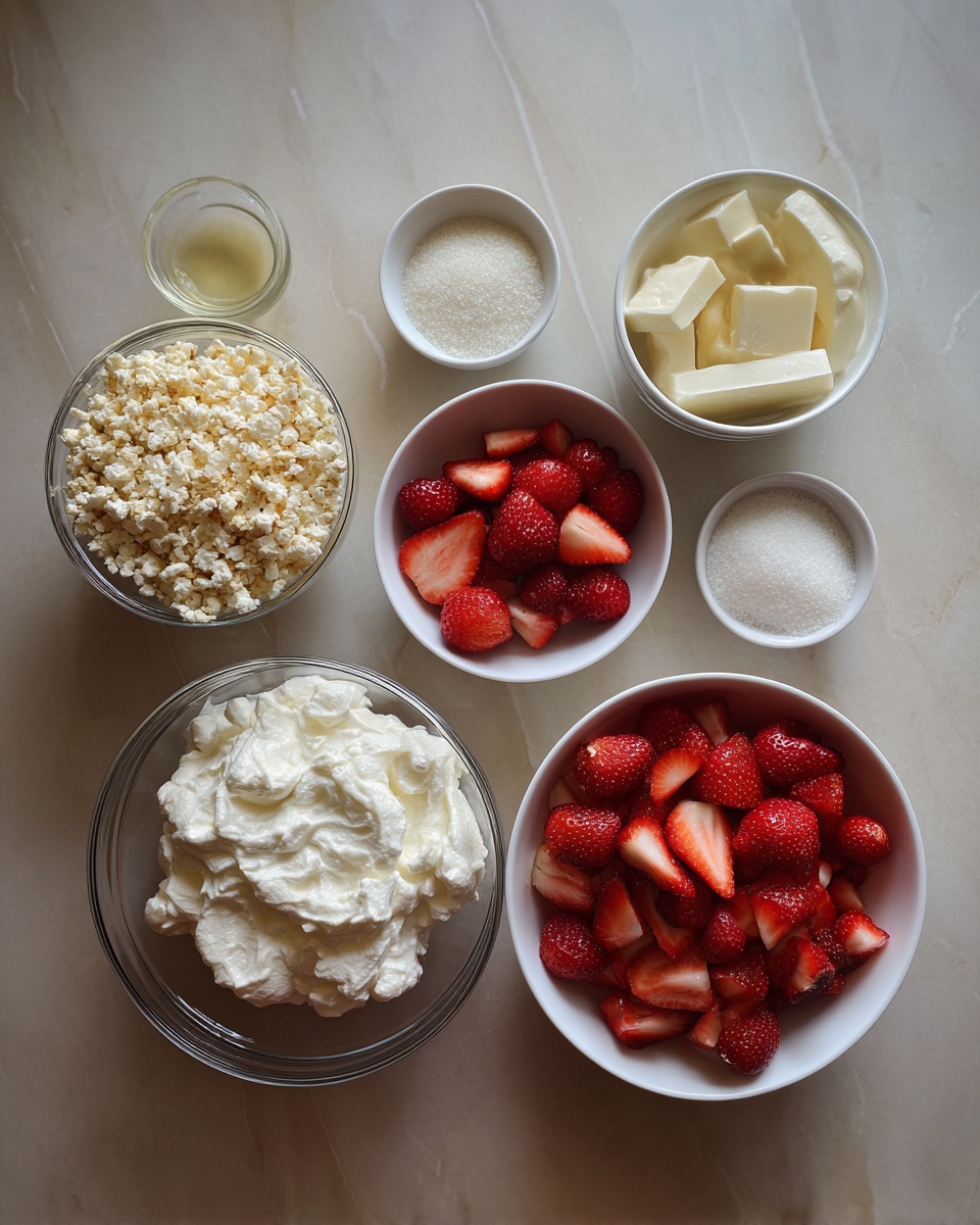 Ingredients for Irresistible Layers: Discover the Ultimate Strawberry Pretzel Salad Delight