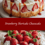 Indulge in the Ultimate Strawberry Shortcake Cheesecake Delight
