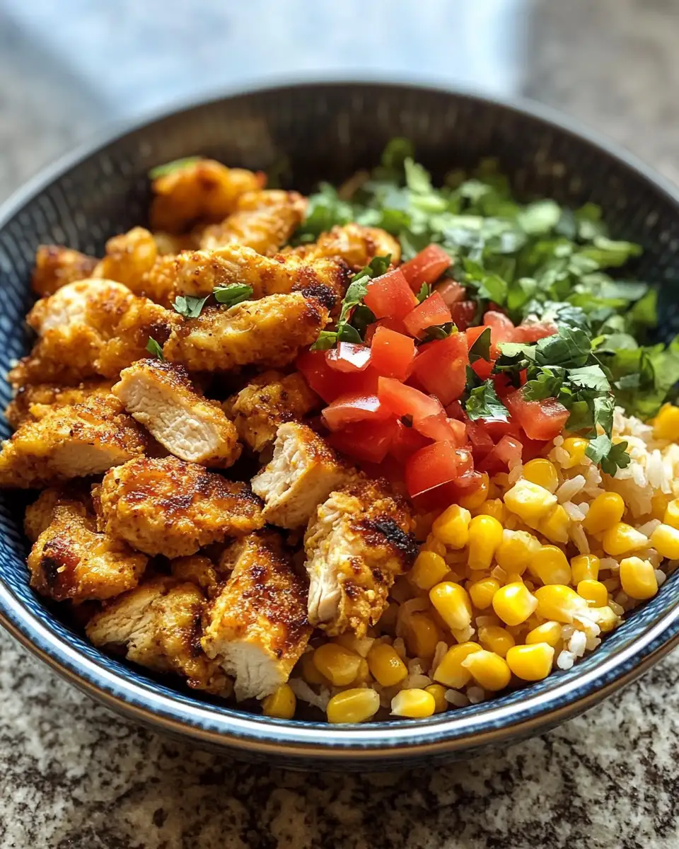 Final dish - Savor the Flavor: Irresistible Street Corn Chicken Bowl Extravaganza