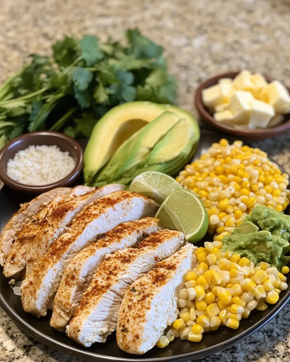 Ingredients for Savor the Flavor: Irresistible Street Corn Chicken Bowl Extravaganza