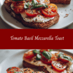Ultimate Tomato Basil Mozzarella Toast Delight