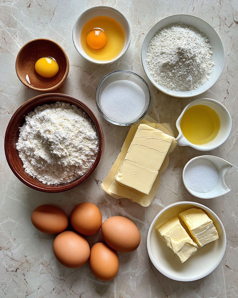 Ingredients for Heavenly Delight: Indulge in the Perfect Vanilla Buttermilk Pound Cake